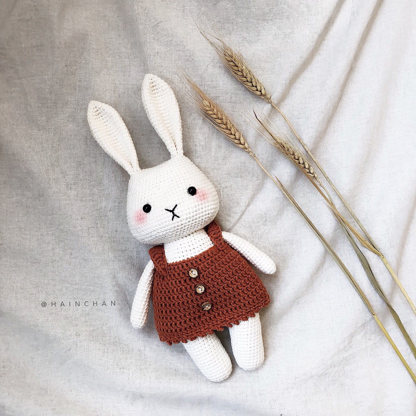 Nana the Bunny - Crochet Amigurumi Pattern by Hainchan, Instant PDF Download