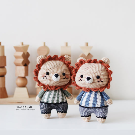 The Little Lion Amigurumi Crochet Pattern - Intermediate Level - Create Your Own Adorable Lion | Hainchan