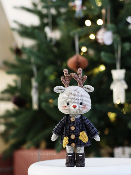 Ellie the Little Reindeer Amigurumi Crochet Pattern - Create Your Own Adorable Reindeer | Hainchan