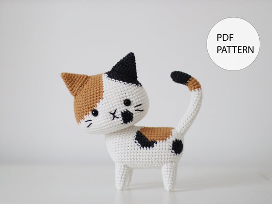 Digital Calico Cat Crochet Pattern - Instant Download DIY Amigurumi Pattern in PDF File | Cute Crochet Pattern Ideas