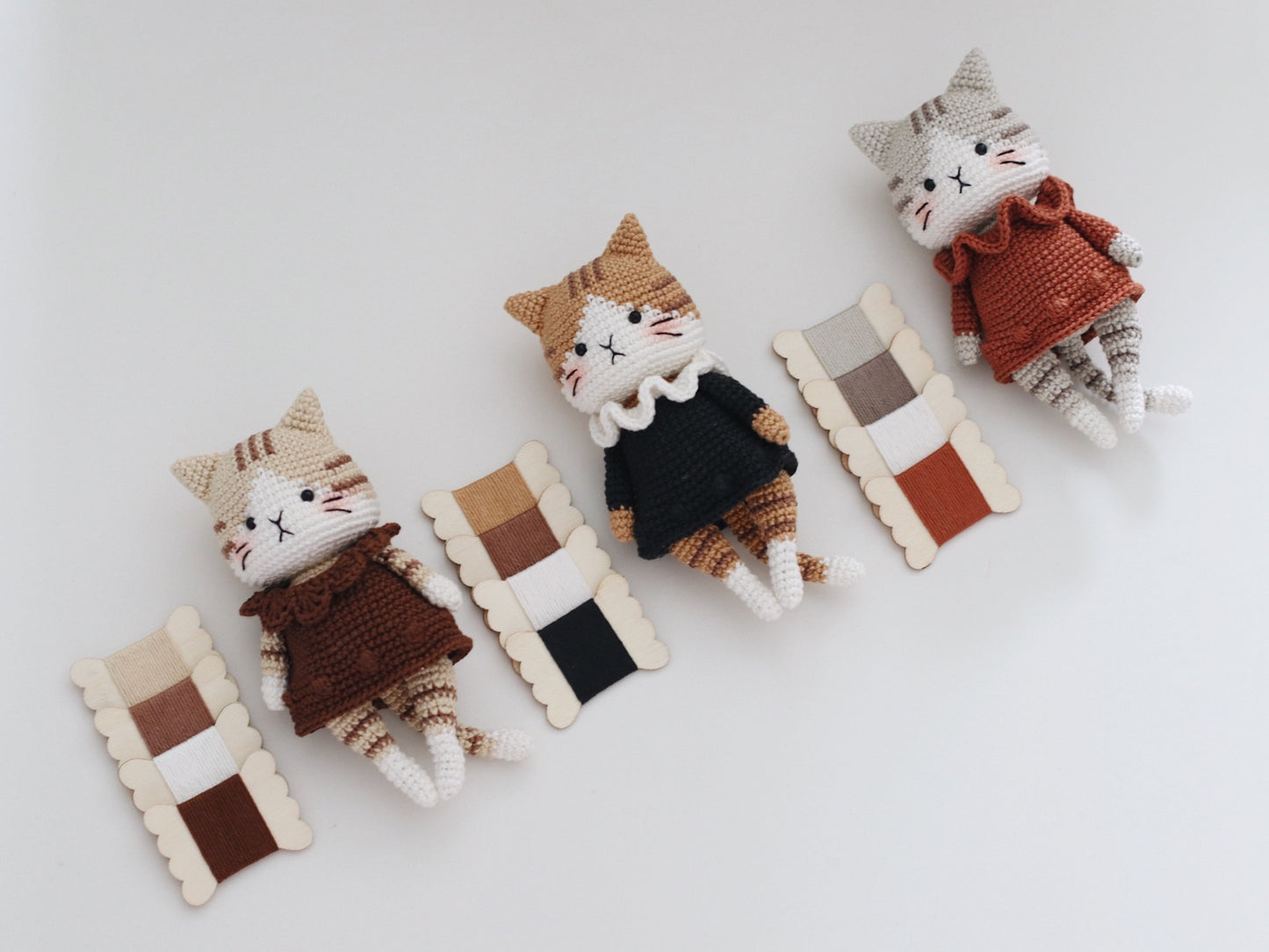 Sassy the Tabby Cat (Full Body + Keychain) Crochet Pattern by Hainchan - Digital PDF Download