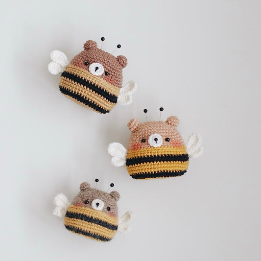 Honey Bee Bear Crochet Pattern PDF by HainChan – Beginner Friendly Crochet Project – Instant Digital Download