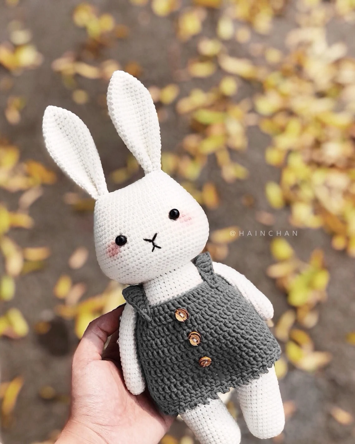 Create Your Own Nana the Bunny Crochet Pattern – Amigurumi crochet pattern. Instant download. Languages: English
