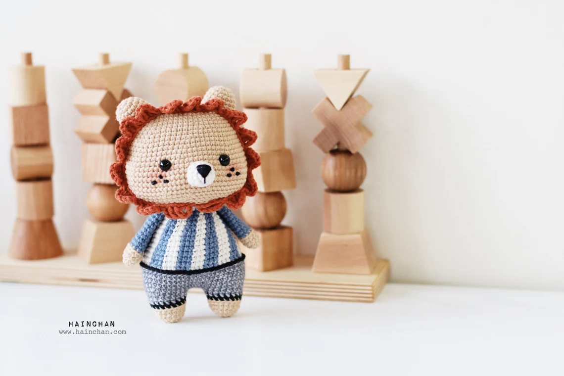 The Little Lion Amigurumi Crochet Pattern – Intermediate Level – Create Your Own Adorable Lion | Hainchan
