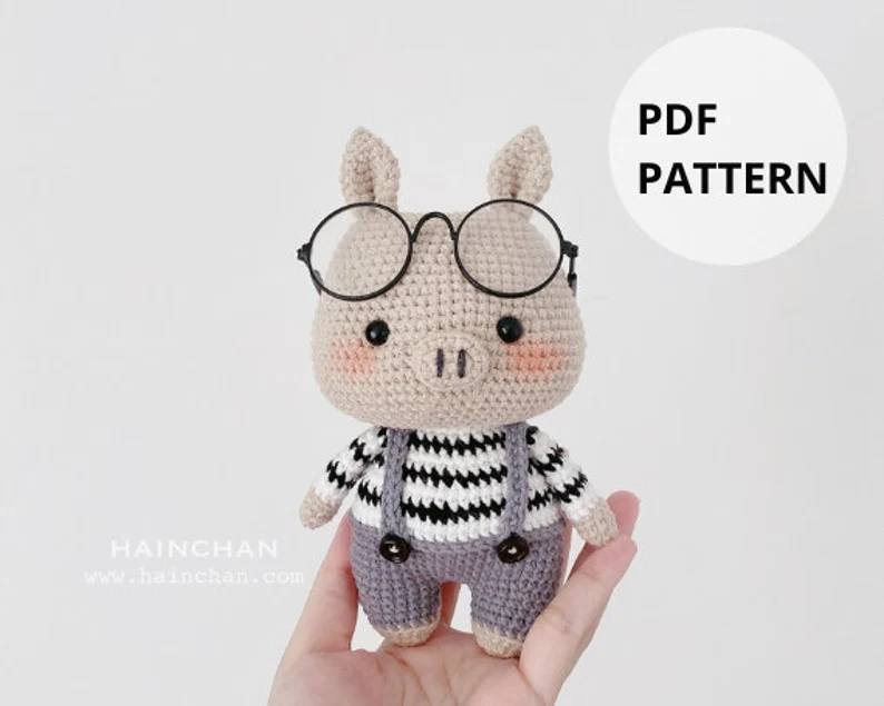 Digital Joey The Little Pig Crochet Pattern – Instant Download DIY Amigurumi Pattern in PDF File | Cute Crochet Pattern Ideas